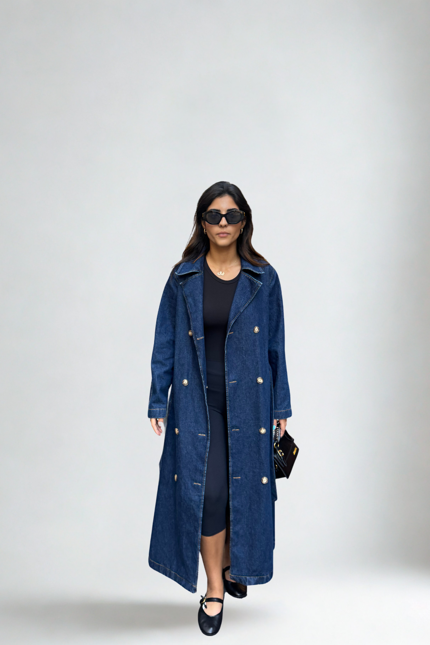COLE MIDNIGHT DENIM TRENCH COAT