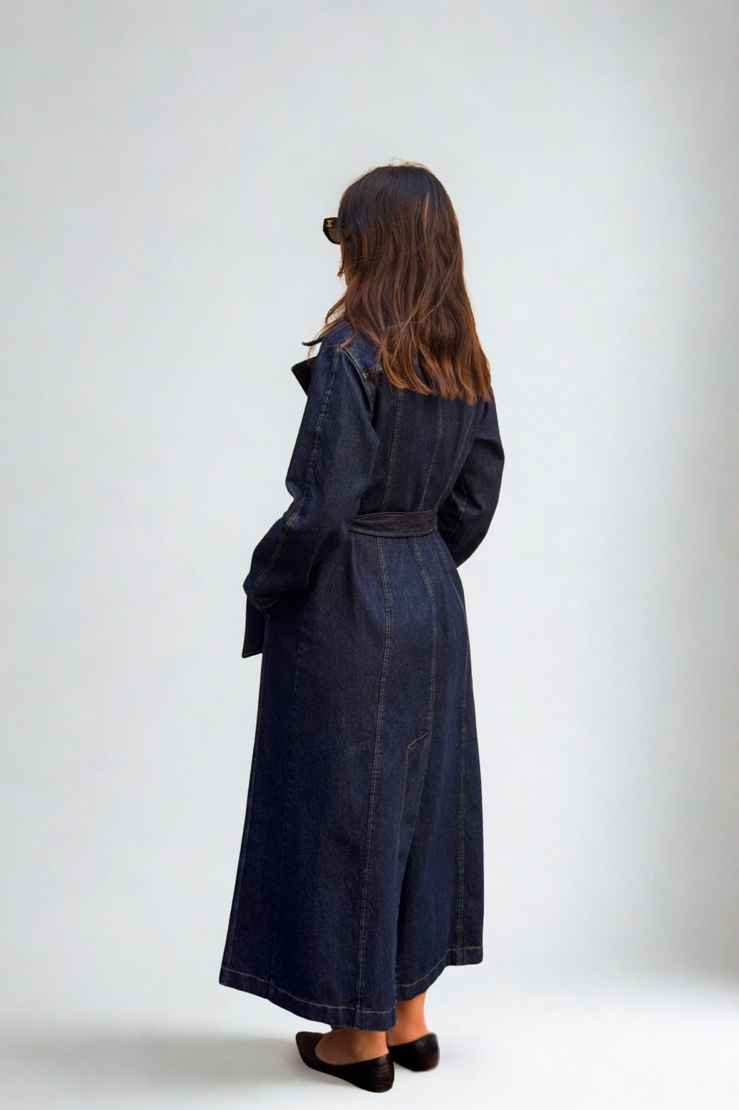 COLE MIDNIGHT DENIM TRENCH COAT