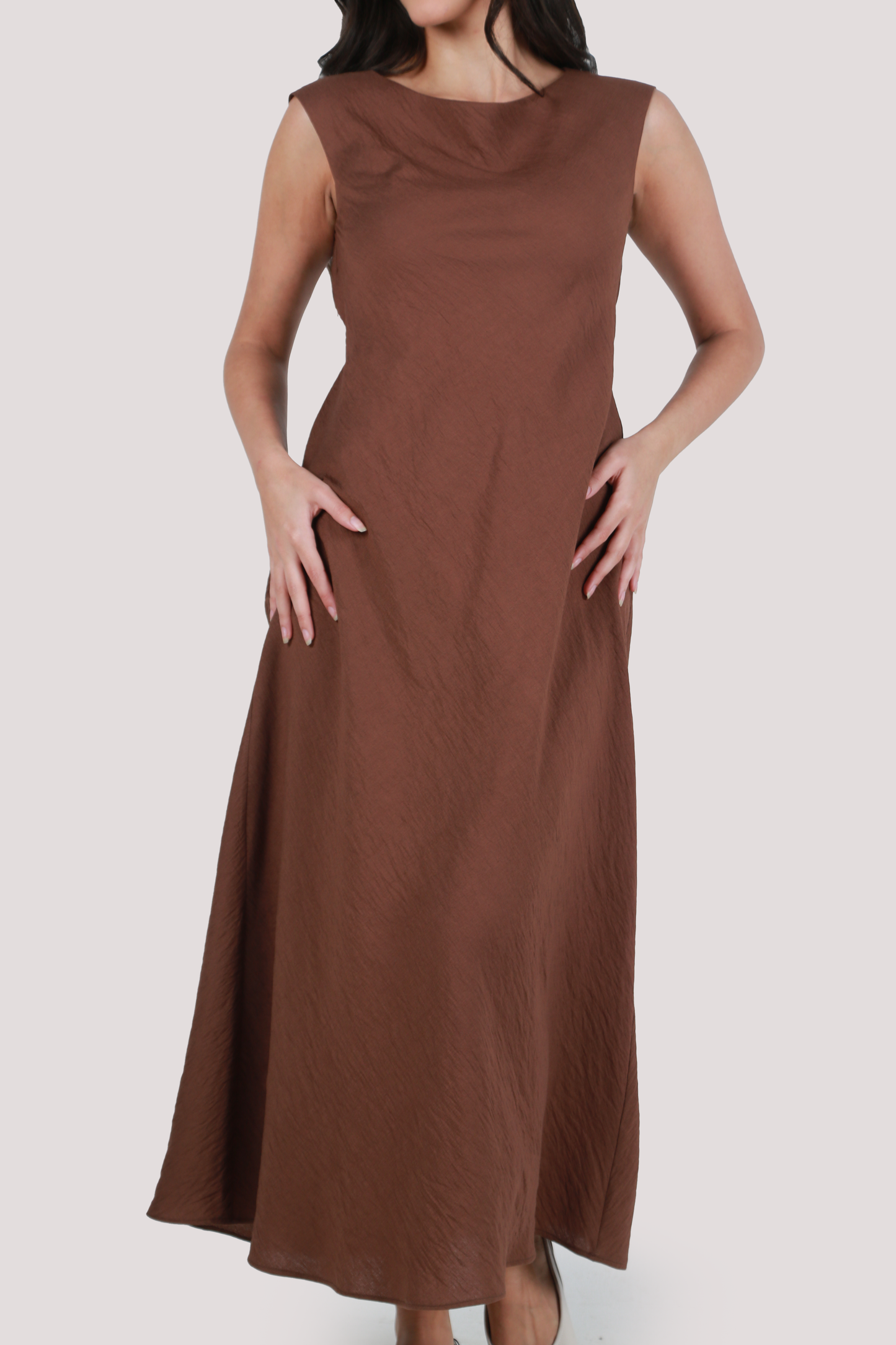 AVA MAPLE TEXTURED DRESS