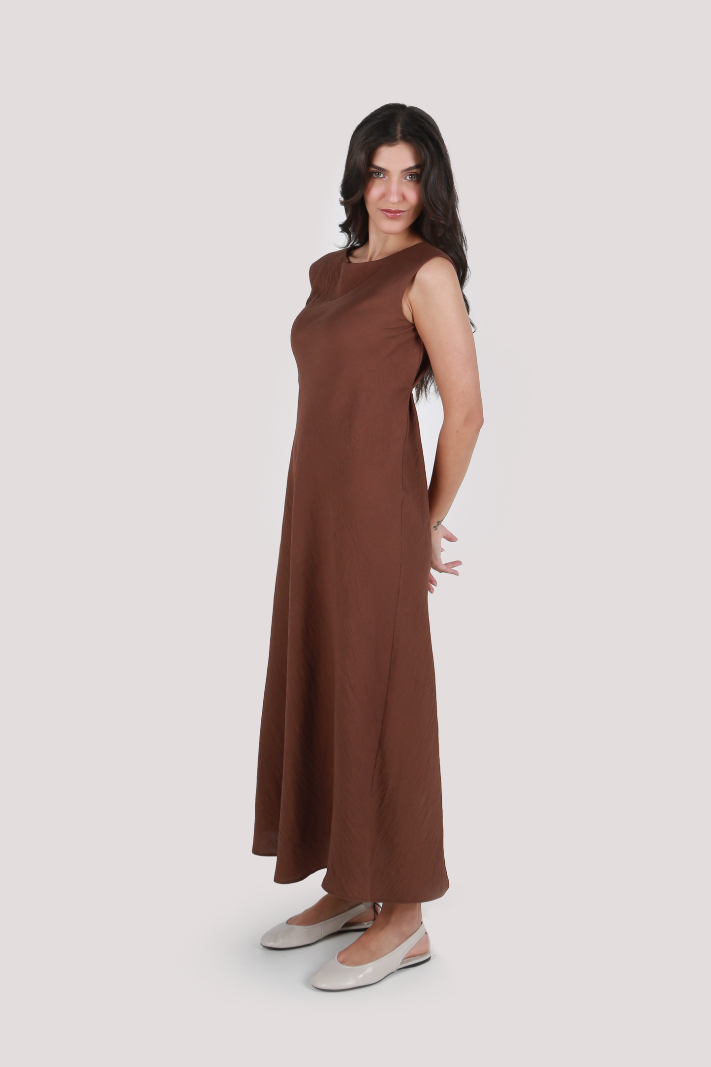 AVA MAPLE TEXTURED DRESS