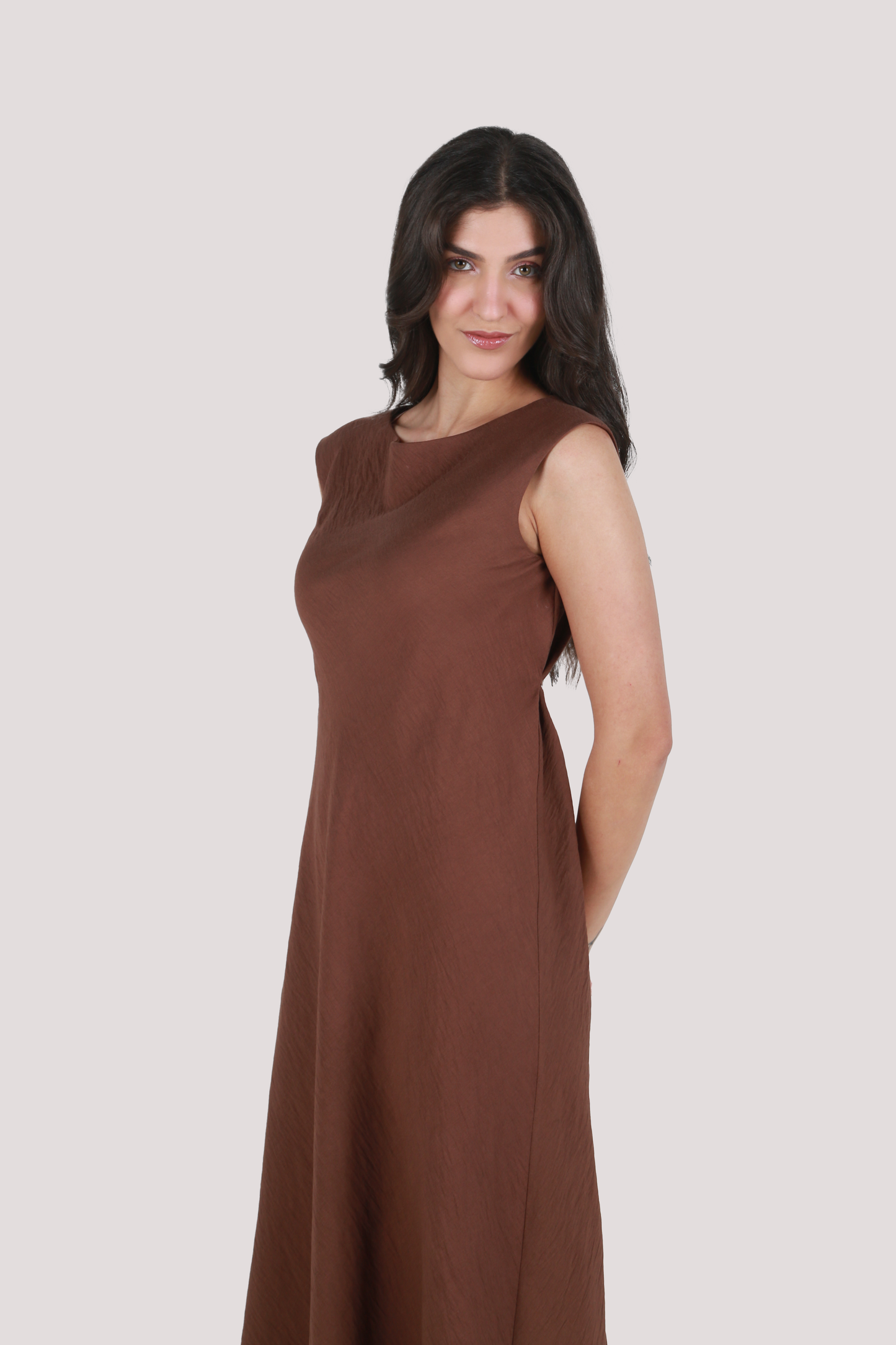 AVA MAPLE TEXTURED DRESS